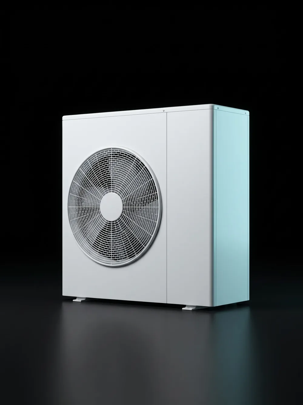 Heat pump outdoor unit (illustrative, generated)