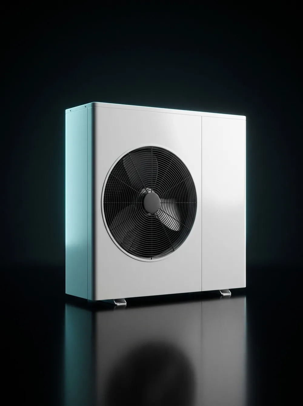 Ductless mini-split outdoor unit (illustrative, generated)